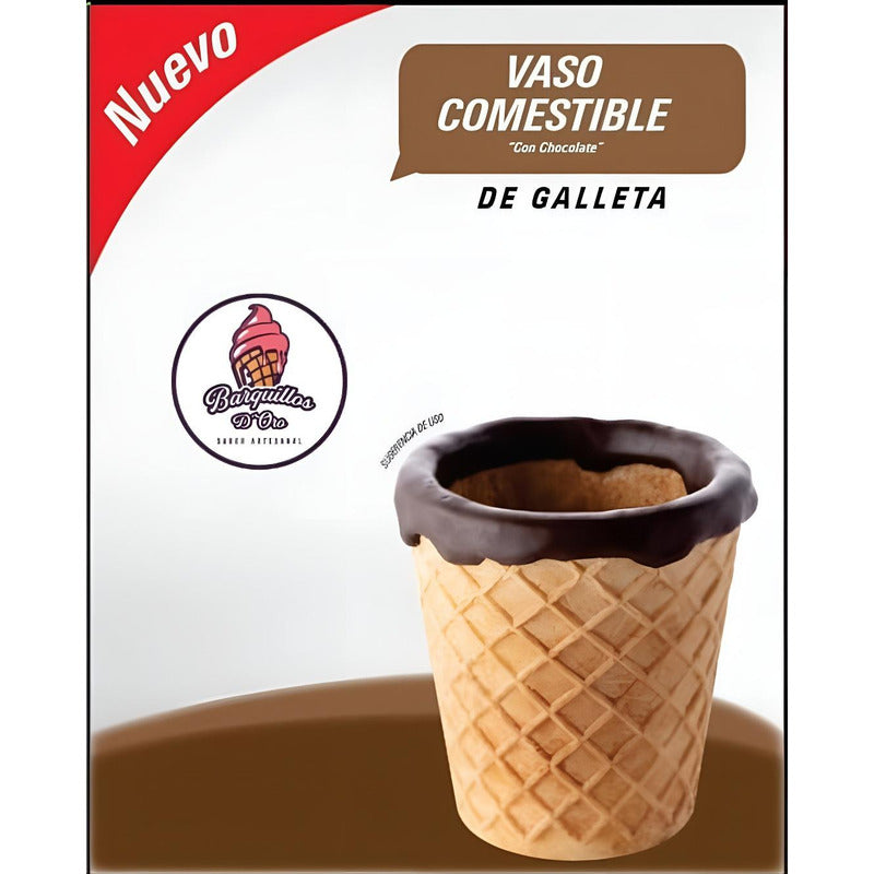 Vaso Comestible Barquillos D Oro (21 Pz) - Envío Gratis